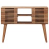 Table d'appoint faite main Marron Teck 100 x 30 x 75 cm 629392629392