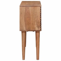 Table d'appoint faite main Marron Teck 100 x 30 x 75 cm 629392629392