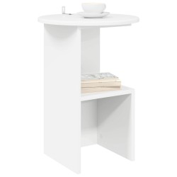 Table d'appoint Blanc Ø 39,5 x 55 cm Bois d'ingénierie 629393629393