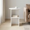 Table d'appoint Blanc Ø 39,5 x 55 cm Bois d'ingénierie 629393629393