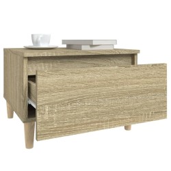 Table d'appoint Chêne sonoma 50x46x35 cm Bois d'ingénierie 629395629395