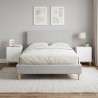 Table de chevet 2 pcs Blanc brillant 43 x 34,5 x 50 cm 629396629396