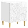 Table de chevet 2 pcs Blanc brillant 43 x 34,5 x 50 cm 629396629396