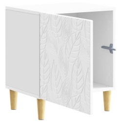Table de chevet 2 pcs Blanc brillant 43 x 34,5 x 50 cm 629396629396