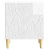Table de chevet 2 pcs Blanc brillant 43 x 34,5 x 50 cm 629396629396