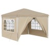 Tente de fête pop-up 288 x 288 x 245 cm Crème Tissu Oxford 629401629401