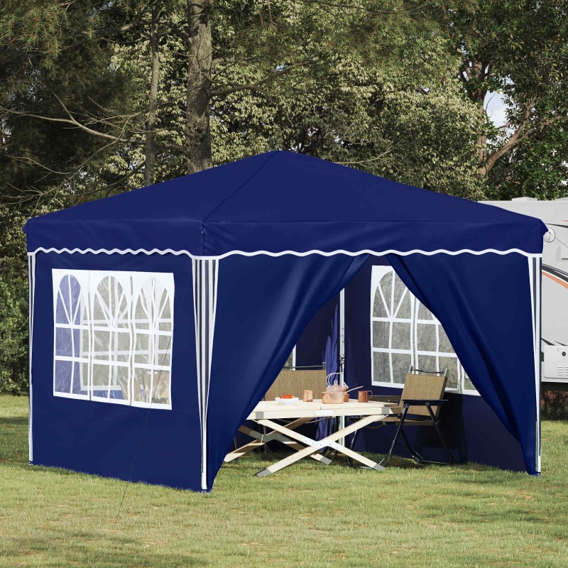 Tente de fête pop-up 288 x 288 x 245 cm Bleu Tissu Oxford 629407629407