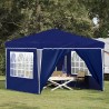 Tente de fête pop-up 288 x 288 x 245 cm Bleu Tissu Oxford 629407629407