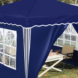 Tente de fête pop-up 288 x 288 x 245 cm Bleu Tissu Oxford 629407629407