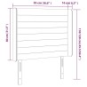Tête de lit à LED Crème 93x16x118/128 cm Tissu 629411629411