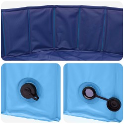 Piscine pour Chien Bleu Ø300 x 38 cm PVC épais 629412629412