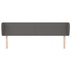 Tête de lit avec oreilles Gris 203x23x78/88 cm Similicuir 629423629423