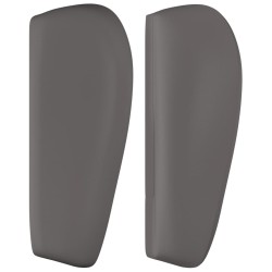 Tête de lit avec oreilles Gris 203x23x78/88 cm Similicuir 629423629423
