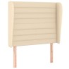Tête de lit avec oreilles Crème 93x23x118/128 cm Tissu 629424629424