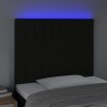 Tête de lit à LED Noir 90x5x118/128 cm Tissu 629429629429