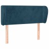 Tête de lit avec oreilles Bleu foncé 103x23x78/88 cm Velours 629430629430
