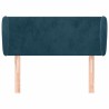 Tête de lit avec oreilles Bleu foncé 103x23x78/88 cm Velours 629430629430