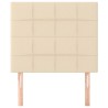 Tête de lit Crème 100x5x118/128 cm Tissu 629431629431