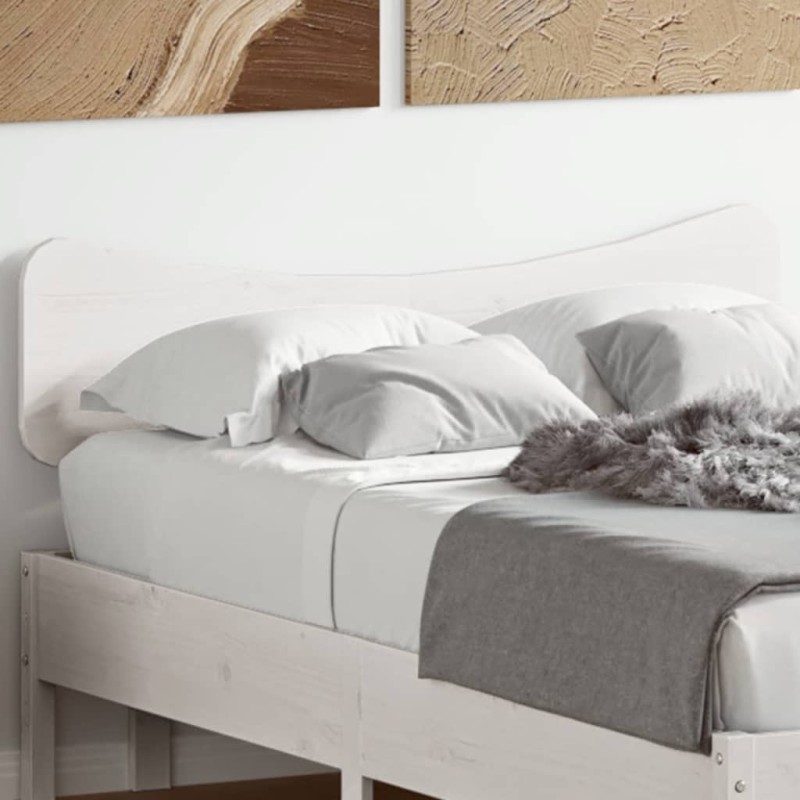 Tête de lit blanc 120 cm bois massif de pin 629433629433