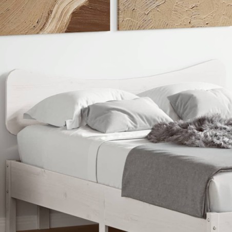 Tête de lit blanc 120 cm bois massif de pin 629433629433