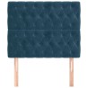 Tête de lit Bleu foncé 100x7x118/128 cm Velours 629440629440