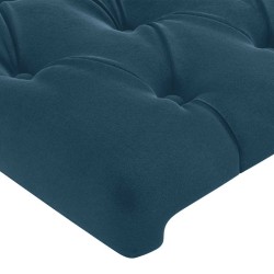 Tête de lit Bleu foncé 100x7x118/128 cm Velours 629440629440