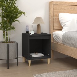 Tables de chevet 2 pcs Noir 40x35x50 cm 629444629444