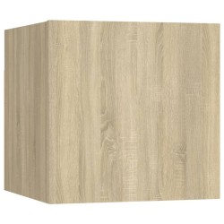 Tables de chevet 2pcs Chêne sonoma 30,5x30x30cm Bois ingénierie 629445629445