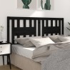Tête de lit Noir 206x4x100 cm Bois massif de pin 629450629450