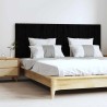 Tête de lit murale Noir 166x3x60 cm Bois massif de pin 629455629455