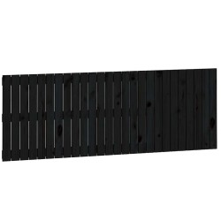 Tête de lit murale Noir 166x3x60 cm Bois massif de pin 629455629455