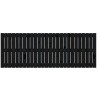 Tête de lit murale Noir 166x3x60 cm Bois massif de pin 629455629455