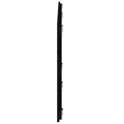 Tête de lit murale Noir 166x3x60 cm Bois massif de pin 629455629455