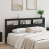 Tête de lit Chêne noir 200 x 17 x 102 cm Bois d'ingénierie 629464629464
