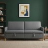 Sofa avec rangement Gris foncé 192 x 78 x 87 cm Polyester 629468629468