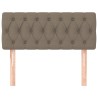 Tête de lit Taupe 100x7x78/88 cm Tissu 629471629471