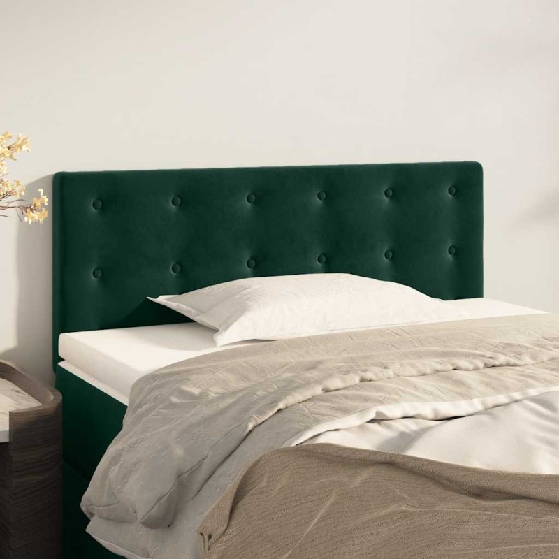 Tête de lit Vert foncé 90x5x78/88 cm Velours 629472629472
