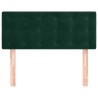 Tête de lit Vert foncé 90x5x78/88 cm Velours 629472629472