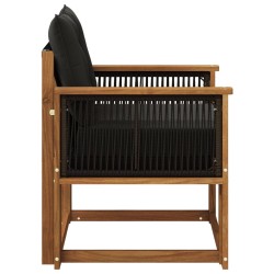 Sofa de milieu extérieur Bois d'Acacia Massif Naturel 629477629477