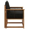 Sofa de milieu extérieur Bois d'Acacia Massif Naturel 629477629477