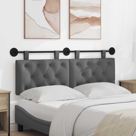 Tête de lit suspendue Gris foncé Tissu 629479629479