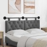 Tête de lit suspendue Gris foncé Tissu 629479629479