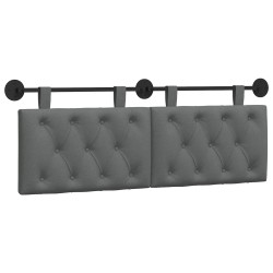 Tête de lit suspendue Gris foncé Tissu 629479629479