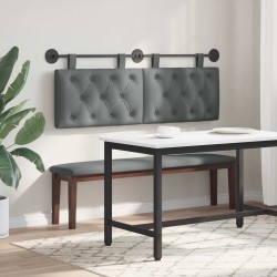 Tête de lit suspendue Gris foncé Tissu 629479629479