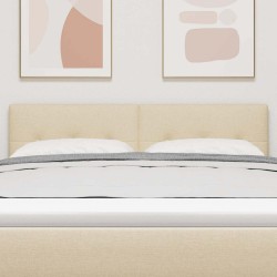 Tête de lit réglable en hauteur Crème 144 cm tissu 629484629484