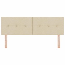 Tête de lit réglable en hauteur Crème 144 cm tissu 629484629484
