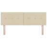 Tête de lit réglable en hauteur Crème 144 cm tissu 629484629484
