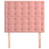 Tête de lit Rose 100x5x118/128 cm Velours 629487629487