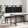 Tête de lit suspendue Avec lumière LED Noir Simili cuir 629489629489
