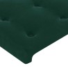Tête de lit avec oreilles Vert foncé 93x23x78/88 cm Velours 629490629490